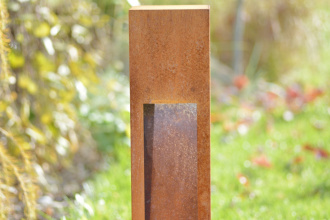 Luminus Gartenleuchte Corten 9