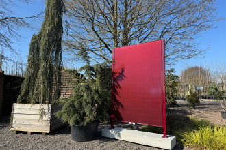 Solar Sichtschutz SORA 1 Rot Enneking Showgarten