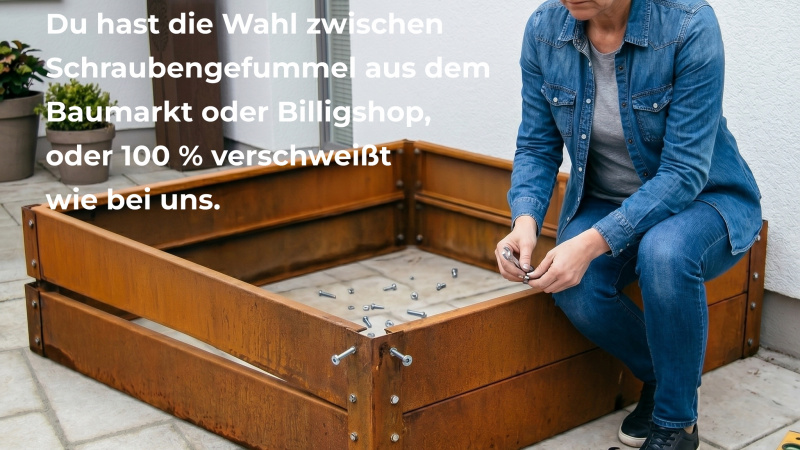 Pflanzgefaess Corten Bausatz