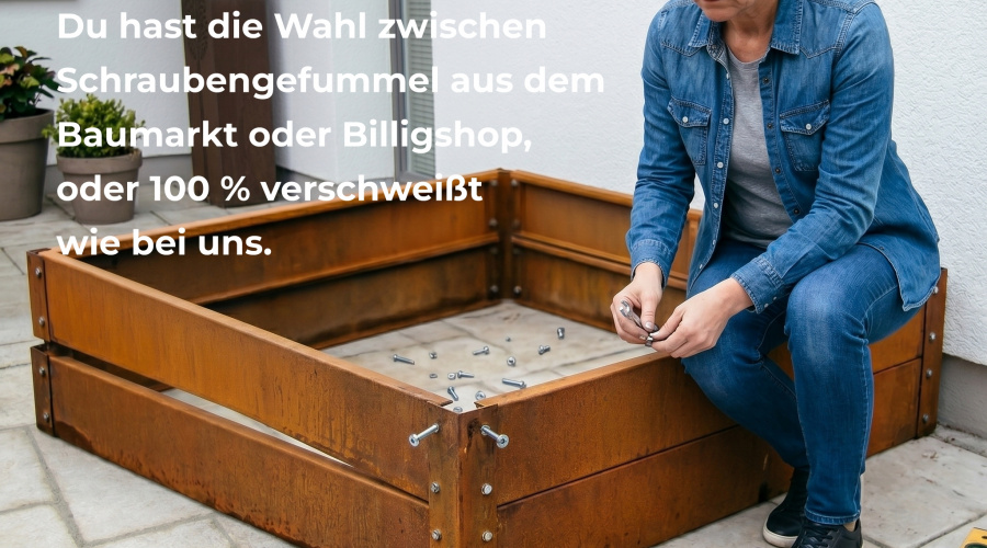 Pflanzgefaess Corten Bausatz