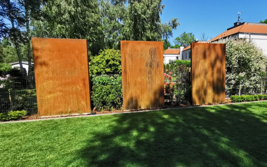 SEDE Sichtschutz Corten Länge 1000 1500 2000 2500 3000 4000 x Höhe 800 1000 1350 1500 2000 mm 1