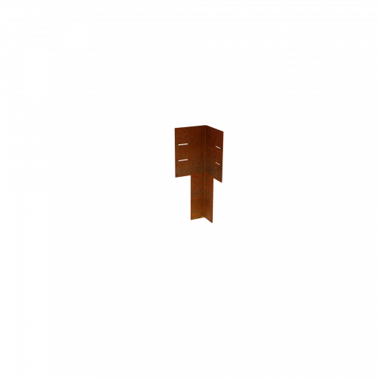 Beeteinfassung Cortenstahl Eckverbinder