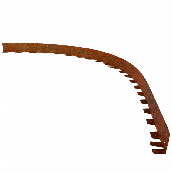 Beeteinfassung Rasenkante Cortenstahl für Pflasterflächen