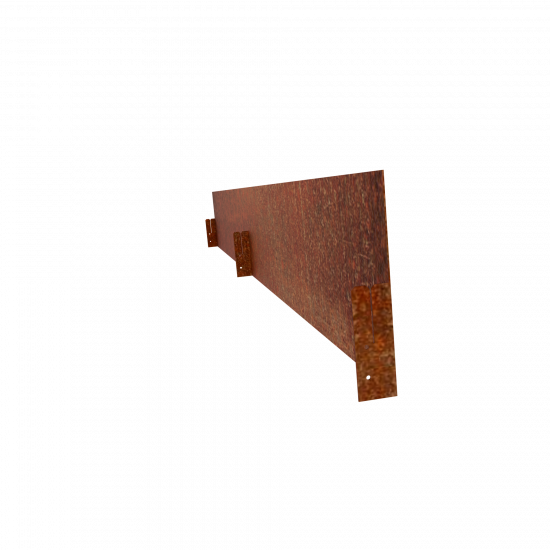 Beeteinfassung Cortenstahl ohne Umkantung