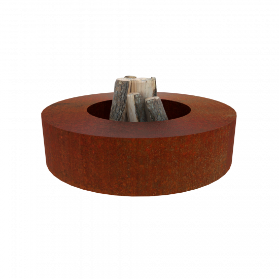 Feuerstelle Gartenfeuer rund Cortenstahl TORO