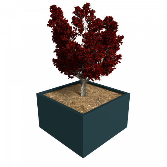 Pflanzgefäß Aluminium RAL Pulverbeschichtet mit oder ohne Boden