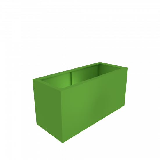 Pflanzgefäß Pflanzkübel Aluminium RAL Pulverbeschichtet mit oder ohne Boden für Gärten und Terrasse