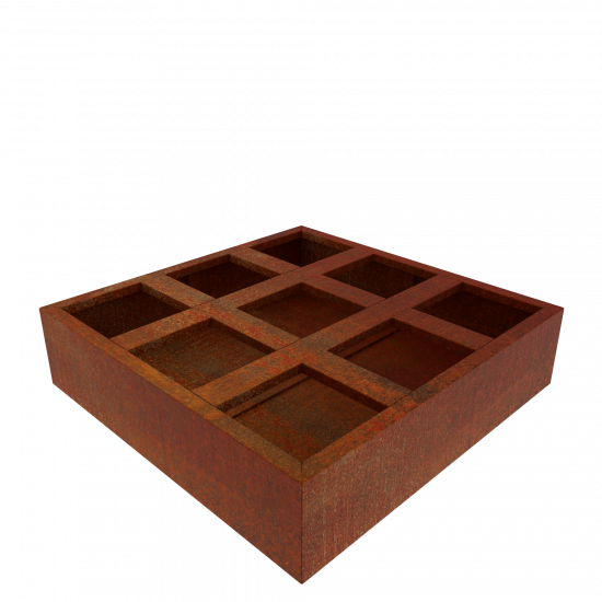 Pflanzinsel Cortenstahl mit oder ohne Boden