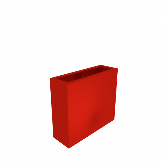 Schmales Pflanzgefäß Aluminium RAL Pulverbeschichtet mit oder ohne Boden