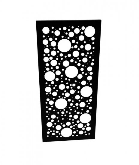 Sichtschutz Aluminium Pulverbeschichtet Motiv FOROSA mit 50 mm Umkantung