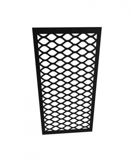 Sichtschutz Aluminium Pulverbeschichtet Motiv HOANUS mit 50 mm Umkantung