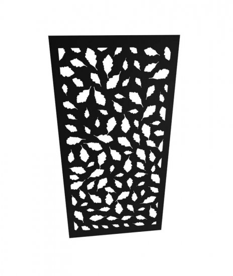 Sichtschutz Aluminium Pulverbeschichtet Motiv LEA mit 50 mm Umkantung