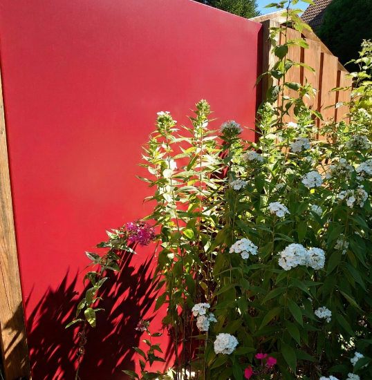 Sichtschutz Aluminium RAL 3004