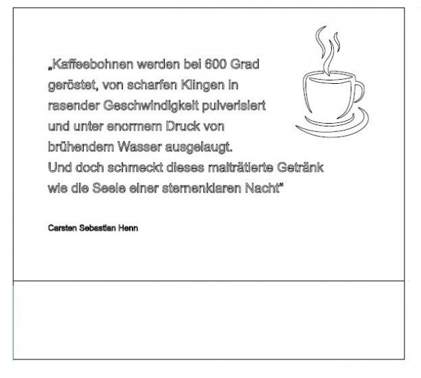 Sichtschutz Corten Zitat Carsten Henn BV Koch Grafik