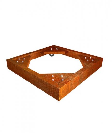 Skatero Cortenstahl Zubehör Rollenuntersatz