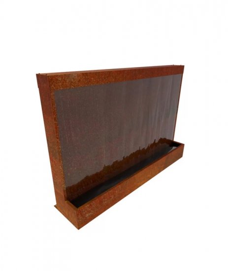 Wasserwand Cortenstahl für den Garten oder Office