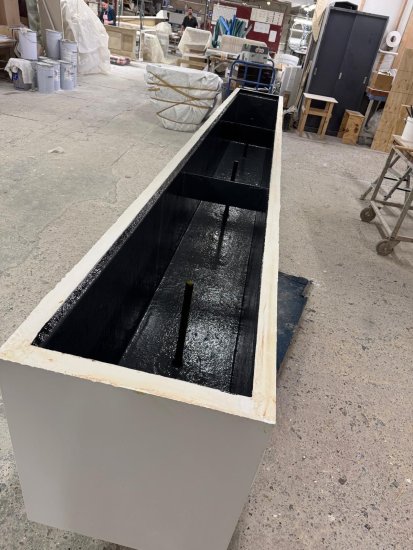 Hochbeet fiberglas quadratisch weiss lang 200cm produktion