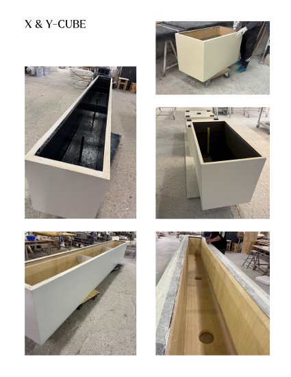 Pflanzkuebel fiberglas lang cube rechteckig isolierung produktion