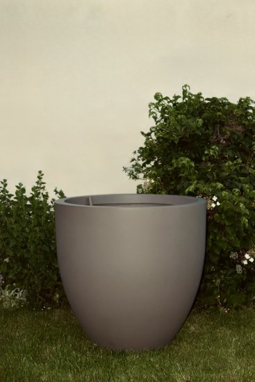 Pflanzkuebel fiberglas rund gross 95cm grau