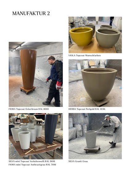 Pflanzkuebel fiberglas rund xxl rund handarbeit